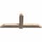Ekena Millwork Eugene Smooth Timber Gable Bracket, Douglas Fir, 60"W x 25"H x 3 1/2"D x 5 1/2"F, 10/12 Pitch GBW060X25X0406EUG00SDF - alternate 4